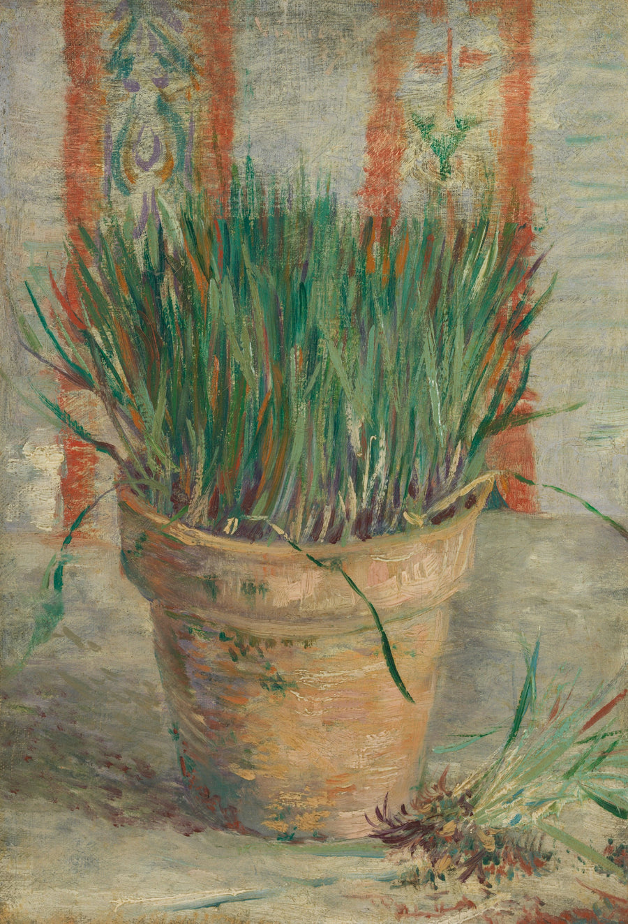 Blomsterpotte med hvitløkssjarlott - Vincent van Gogh
