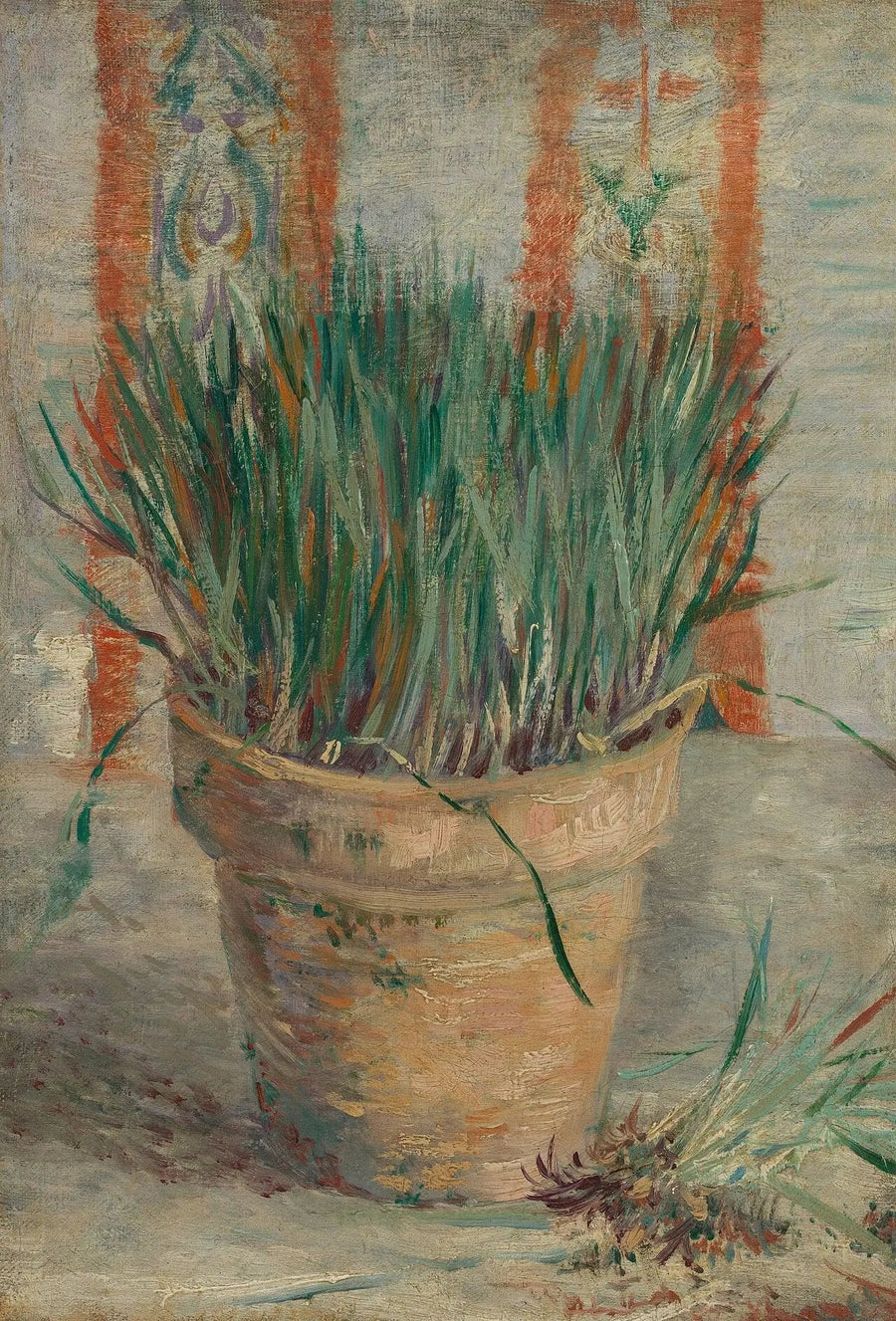 Blomsterpotte med hvitløkssjarlott - Vincent van Gogh