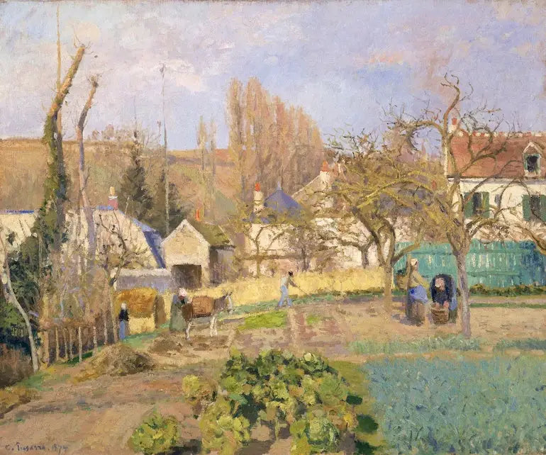 Kjøkkenhager fra L'Hermitage, Pontoise - Camille Pissarro
