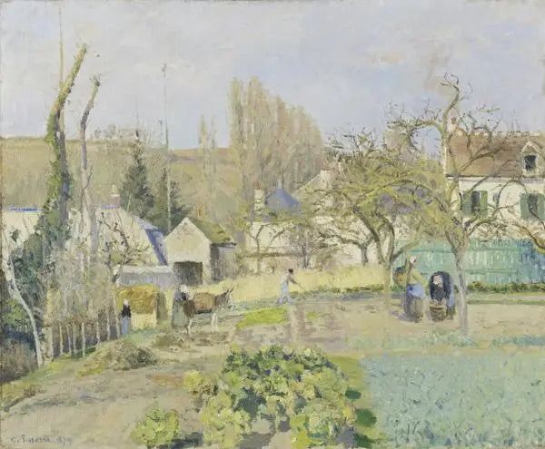 Kjøkkenhager fra L'Hermitage, Pontoise - Camille Pissarro