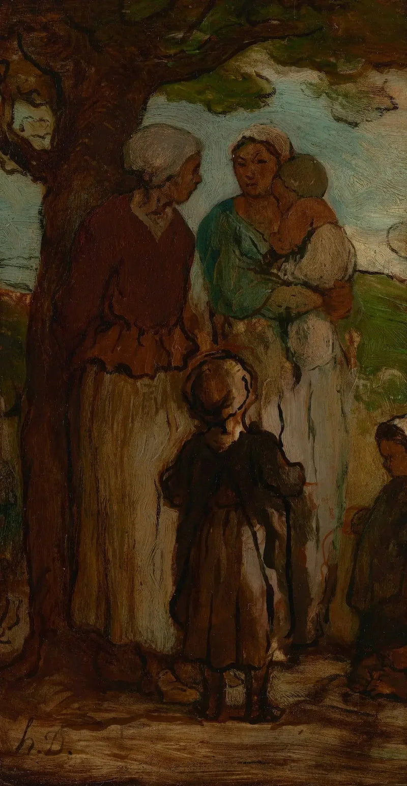 Nabolagsrykter - Honoré Daumier