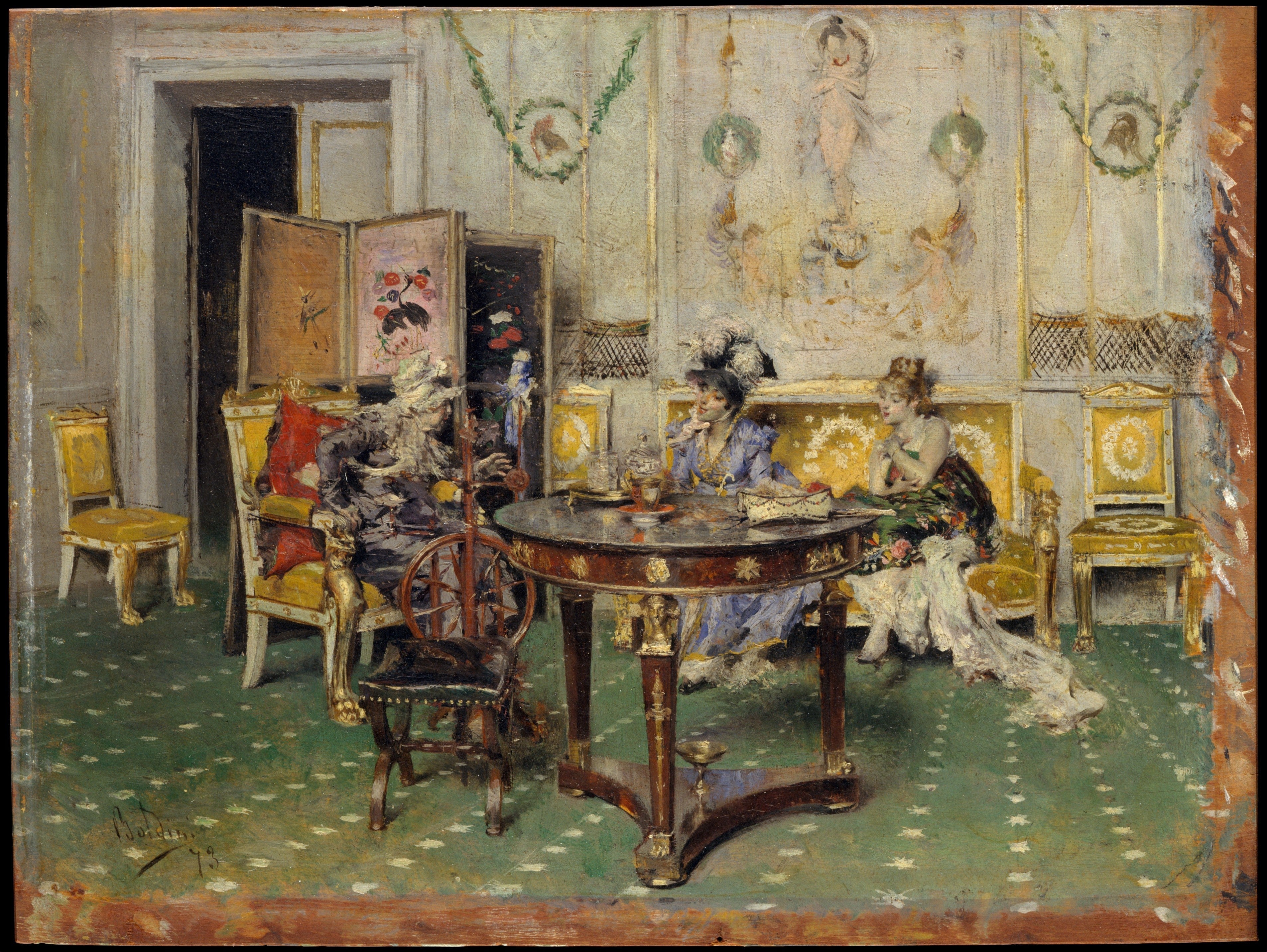 Potins - Giovanni Boldini image 1 reproduction réalisée par Alpha Reproduction