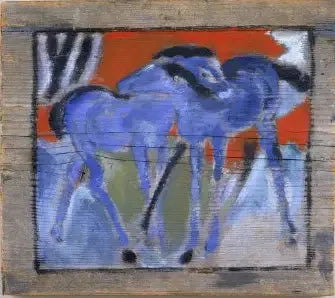 Blå føll - Franz Marc