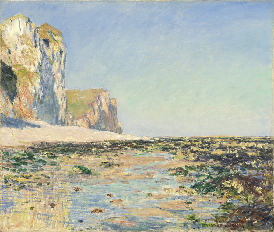 Sjøkanten og klippene i Pourville om morgenen W787 - Claude Monet