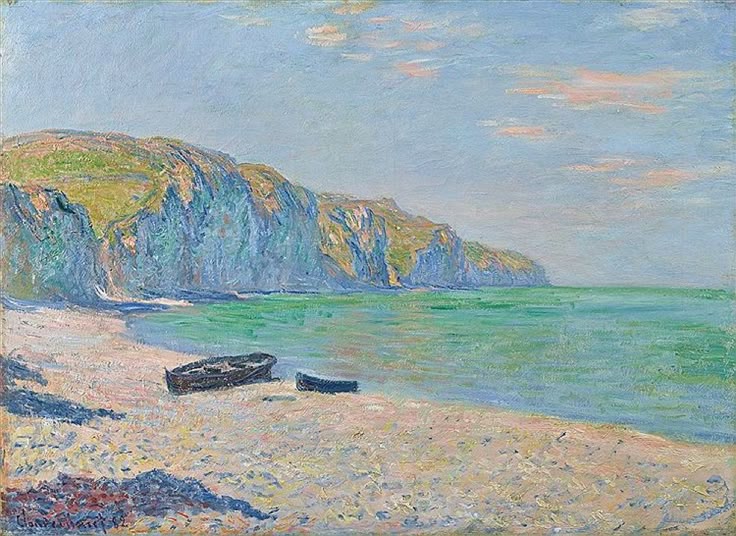 La Plage de Pourville - Reproduksjon av malerier av Monet