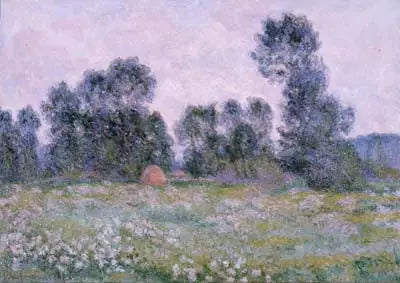 Prairie à Giverny - Claude Monet image 1 reproduction artisanale de tableau