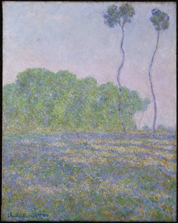 Reproduction du tableau « Prairie à Giverny - Claude Monet » par Alpha Reproduction en peinture à l’huile