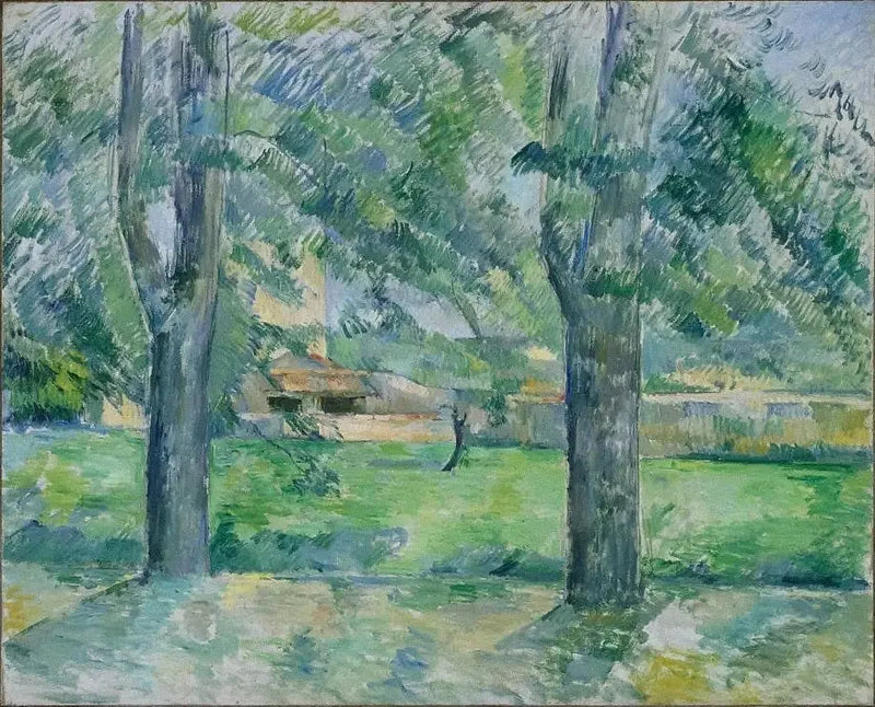 Slette og gård ved Jas de Bouffan - Paul Cézanne