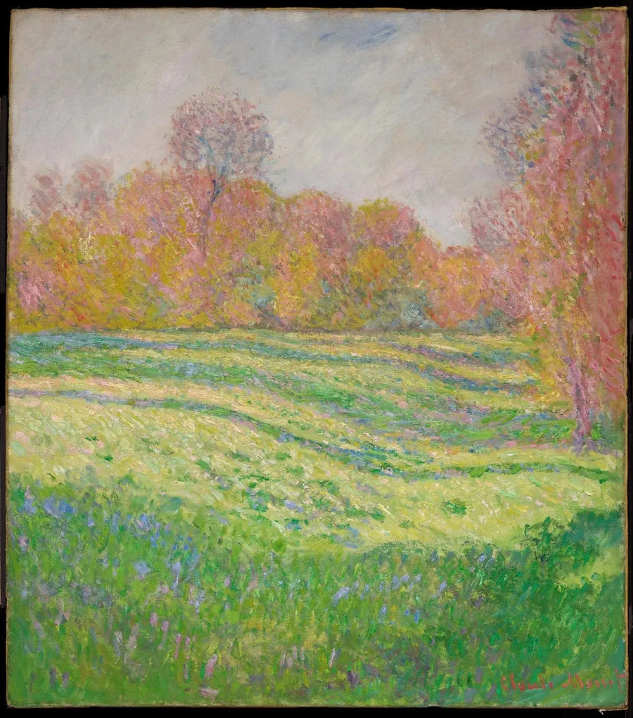 Prairie i Giverny, høst effekt W1083 - Claude Monet
