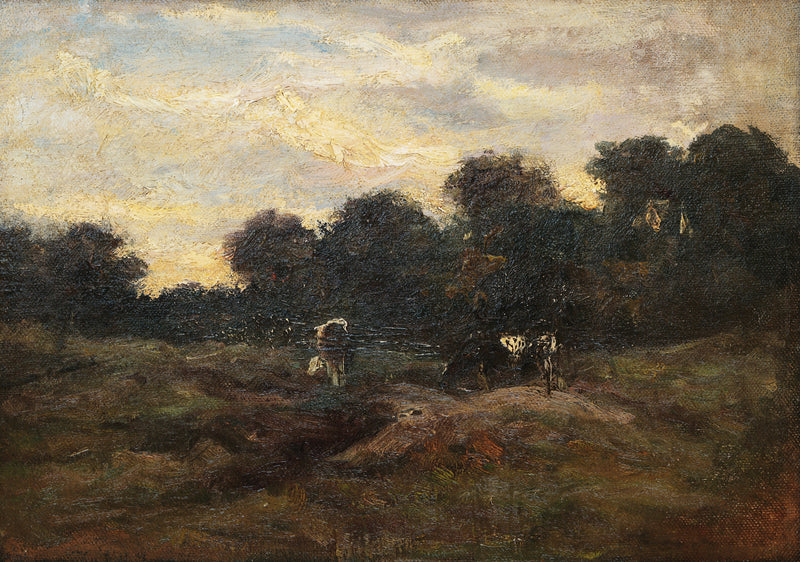 Prærie med kyr - Vincent van Gogh