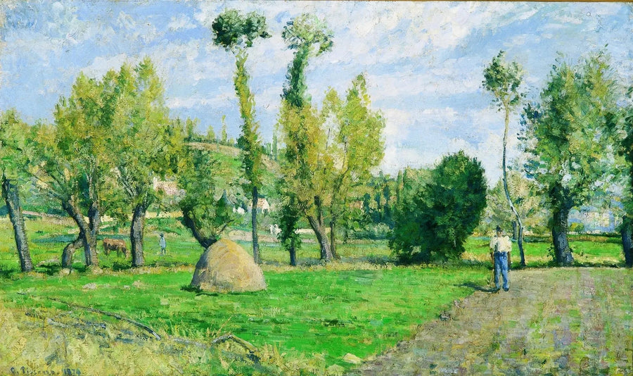 Præriene i Valhermeil nær Pontoise - Camille Pissarro