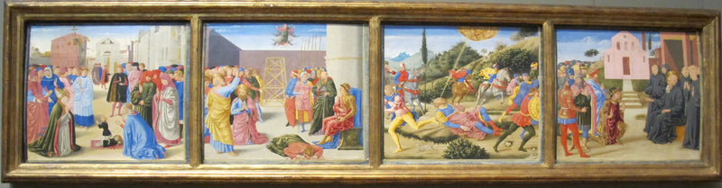 Prædikestol med scener fra helgenens liv - Benozzo Gozzoli
