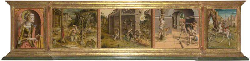 Prøvetegning av Madonna della Rondine - Carlo Crivelli