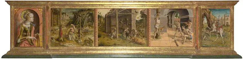 Prøvetegning av Madonna della Rondine - Carlo Crivelli