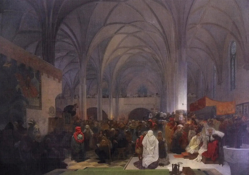 Preken av Mester Jan Hus - Alphonse Mucha