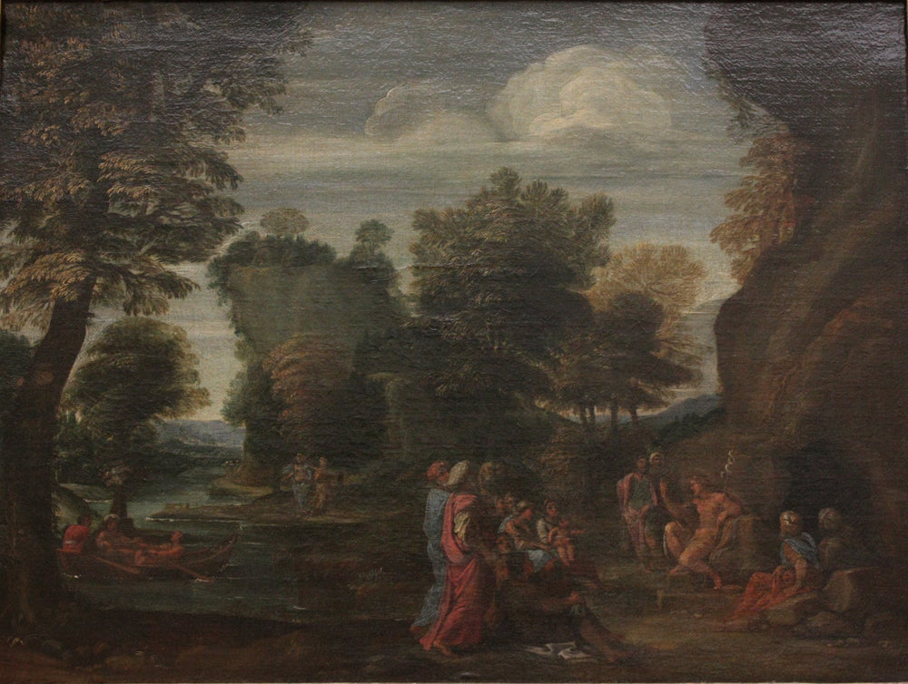 Prédication de Saint Jean-Baptiste - Annibale Carracci image 1 reproduction d’œuvre d’art à l’huile