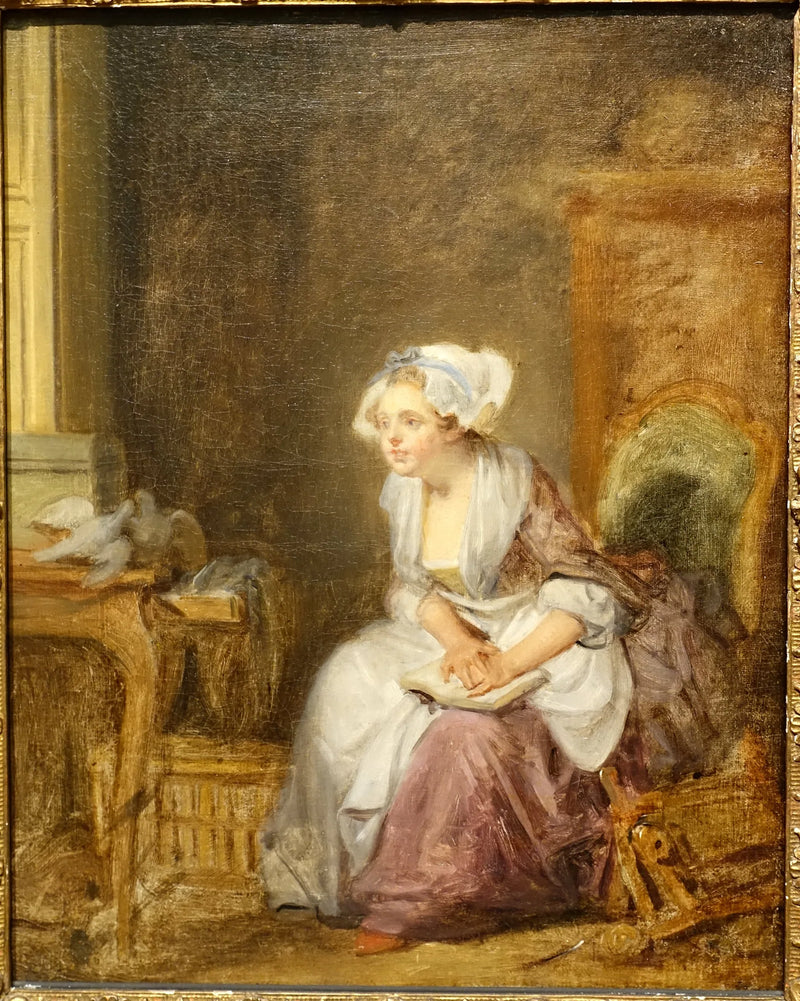 Første kjærlighetsleksjon - Jean-Baptiste Greuze