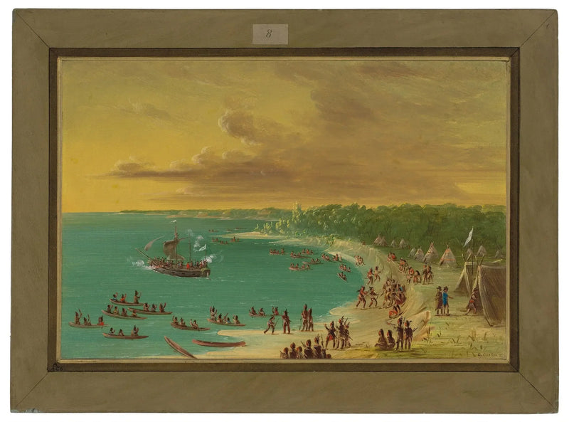 Første ferd over Griffin på Lake Erie. 7. august 1679 - George Catlin

Source:
Première traversée du Griffin sur le lac Érié. 7 août 1679 - George Catlin