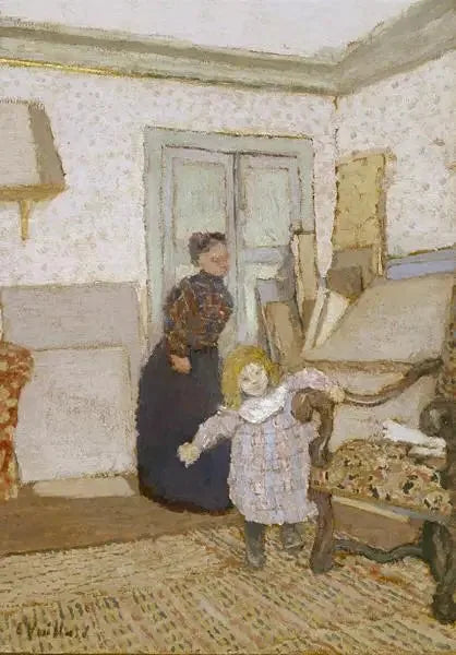 Første skritt - Édouard Vuillard