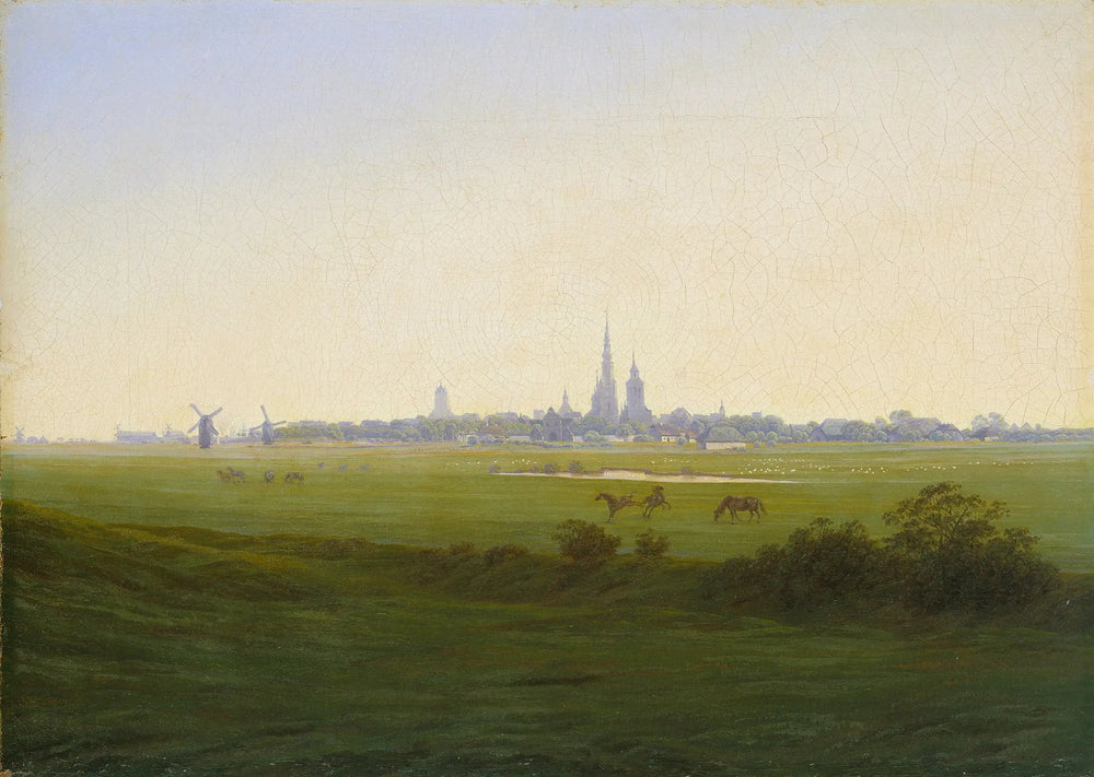 Près de Greifswald - Caspar David Friedrich image 1 copie de tableau peinte à la main
