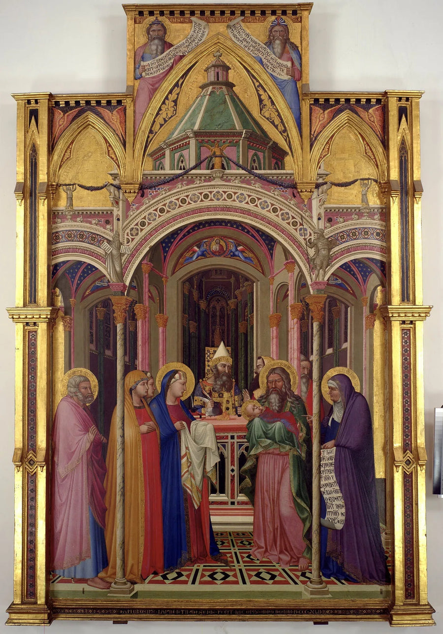 Fremstilling av Jesus i Tempelet - Ambrogio Lorenzetti