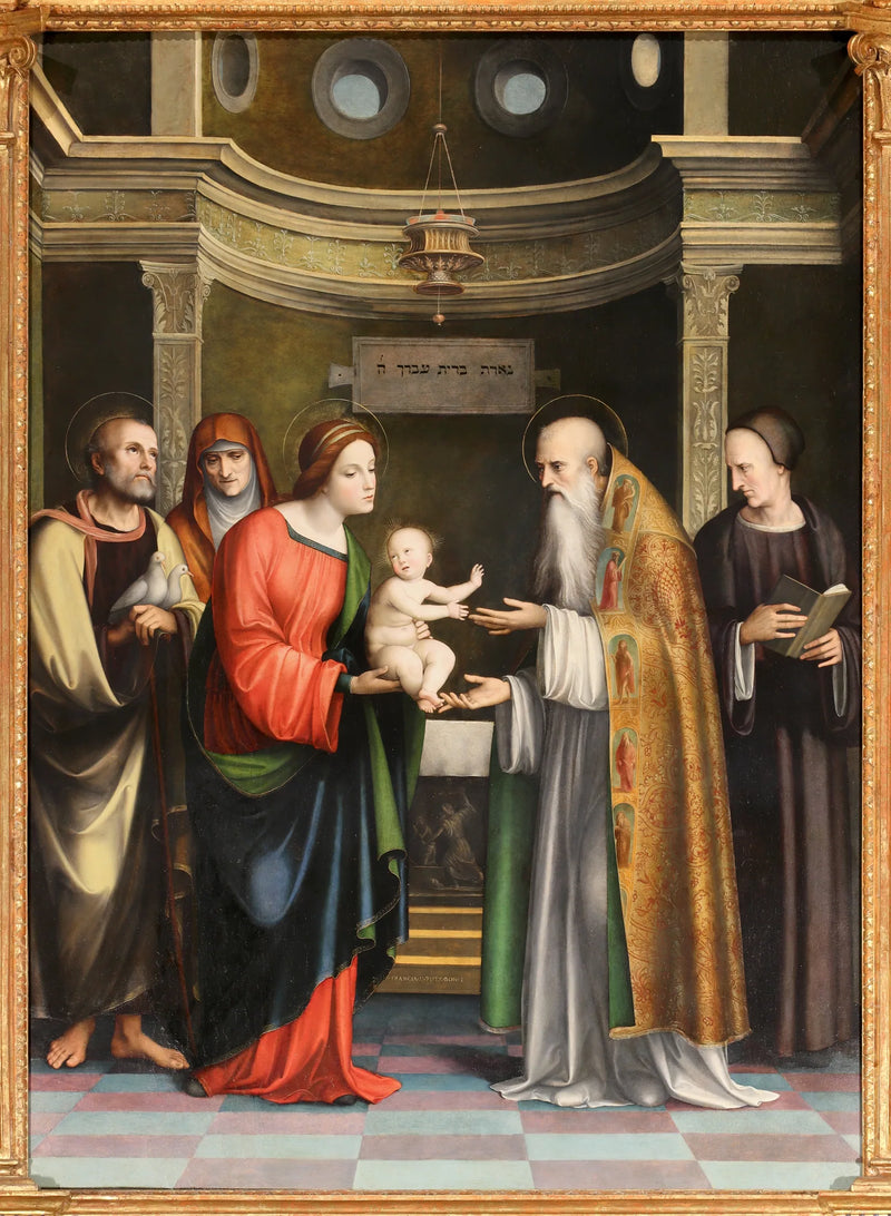 Fremstilling av Jesus i tempelet og jomfruens renselse - Francesco Francia