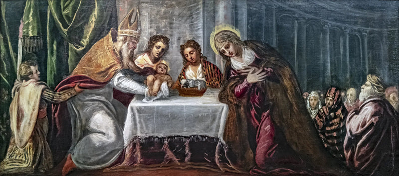 Fremstilling av Jesus i Templet - Jacopo Tintoretto