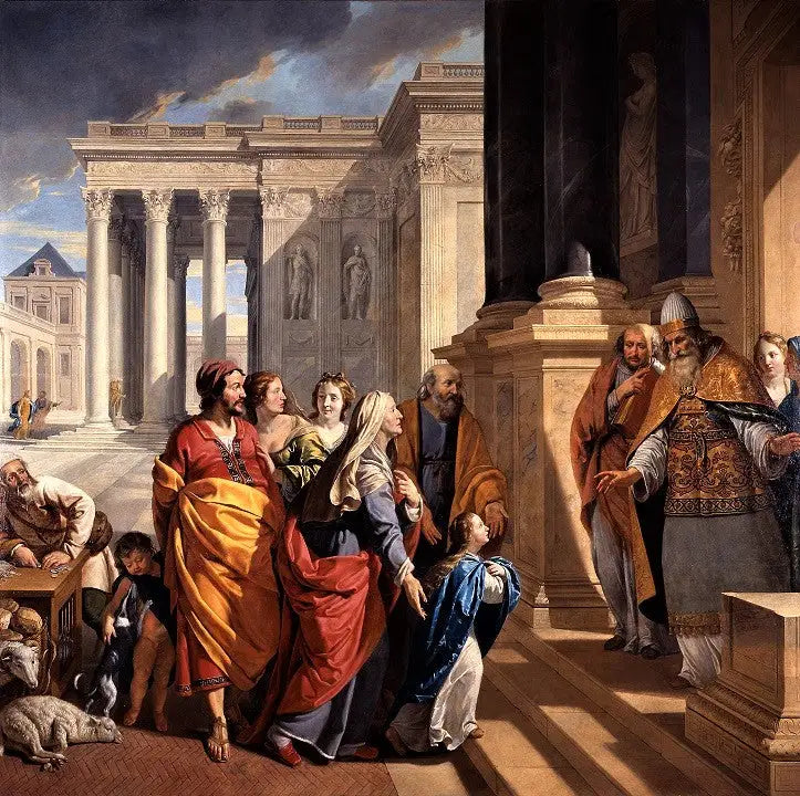 Presentasjon av Jomfruen ved Tempelet - Philippe de Champaigne