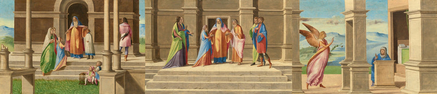 La présentation et le mariage de la Vierge et l'Annonciation - Benedetto Diana