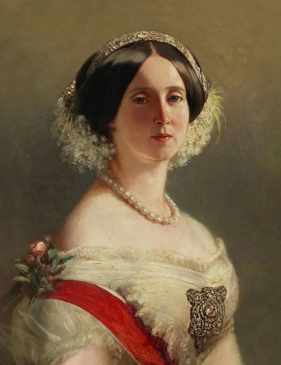 Prinsesse Augusta av Sachsen-Weimar-Eisenach, senere dronning av Preussen og tysk keiserinne - Franz Xaver Winterhalter

Source:
Princesse Augusta de Saxe-Weimar-Eisenach, plus tard reine de Prusse et impératrice allemande - Franz Xaver Winterhalter