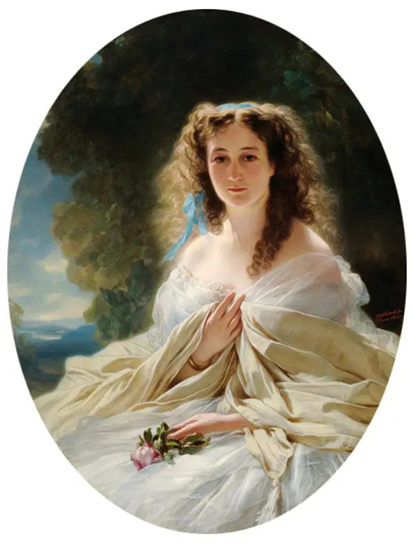 Prinsesse Olympiada Vladimirovna Bariatinskaia (1822-1904, født Sablukova) - Franz Xaver Winterhalter

Source:
Princesse Olympiada Vladimirovna Bariatinskaia (1822-1904, née Sablukova) - Franz Xaver Winterhalter
