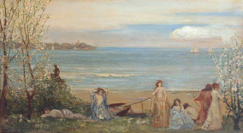 Vår ved sjøen - Charles Conder
