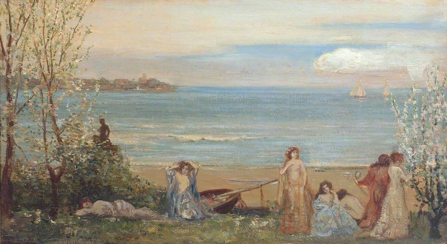 Vår ved sjøen - Charles Conder