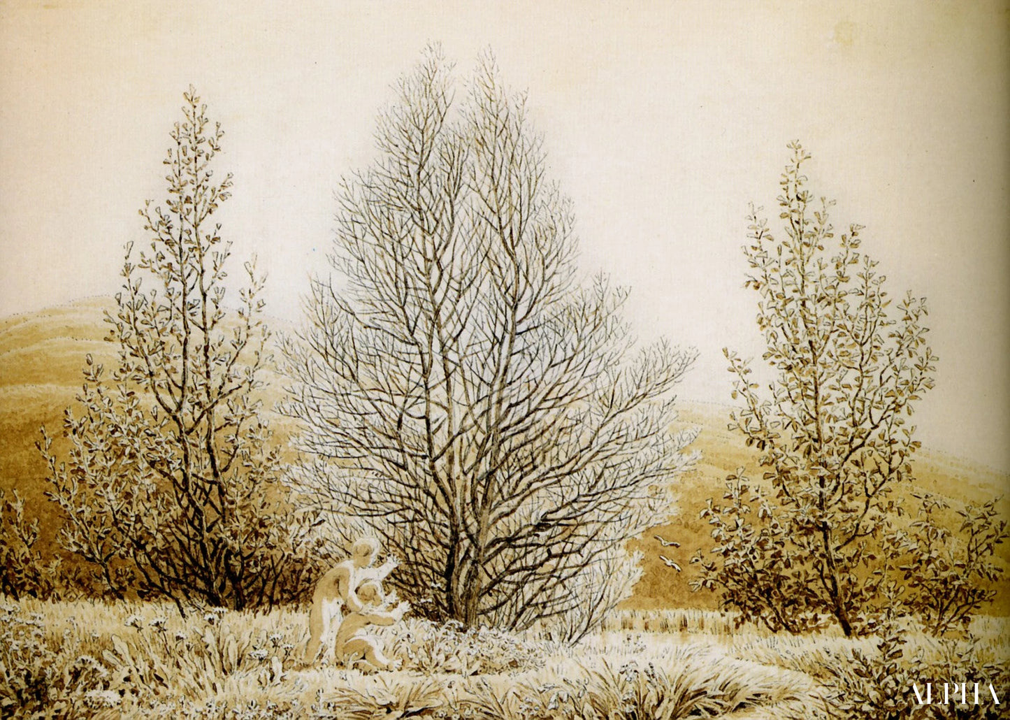 Printemps - Caspar David Friedrich - Høykvalitets reproduksjoner av malerier og bilder