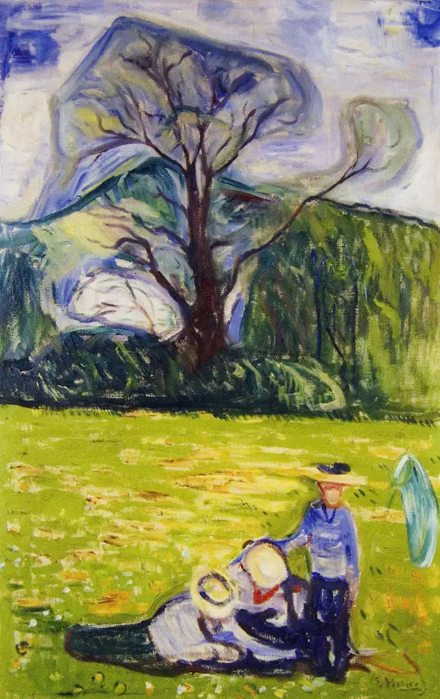 Vår i Dr. Lindes hage - Edvard Munch