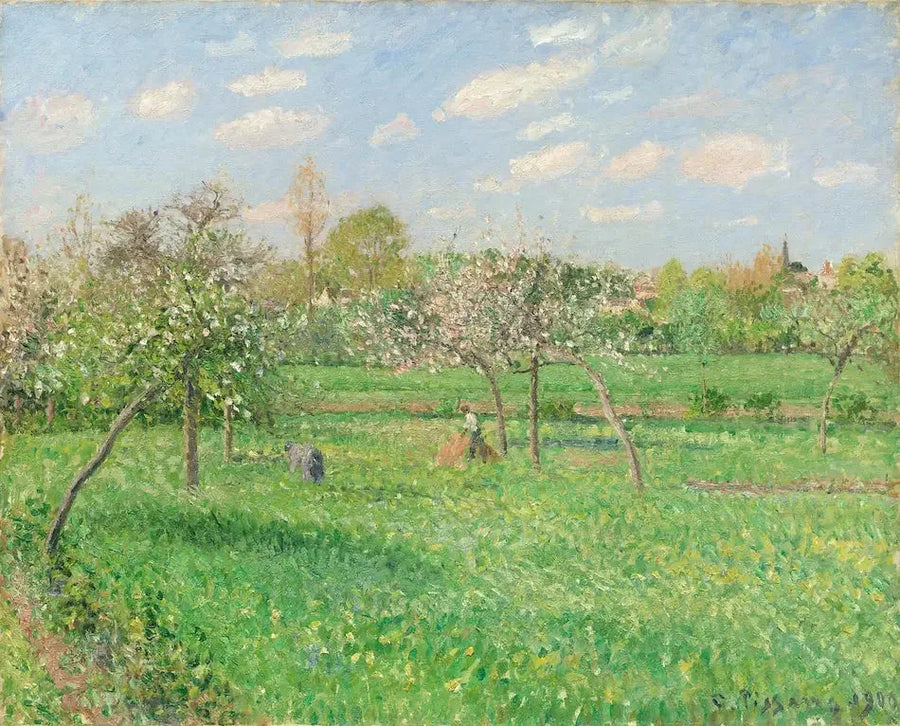 Vår, morgen, sol, Éragny - Camille Pissarro