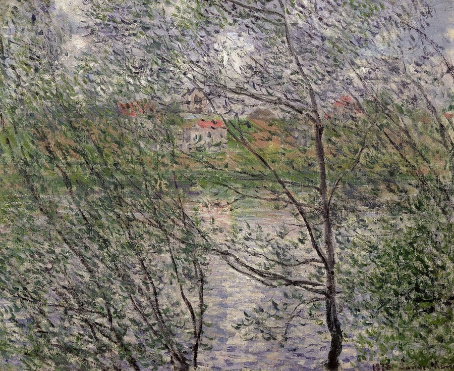 Våren gjennom grenene - Claude Monet