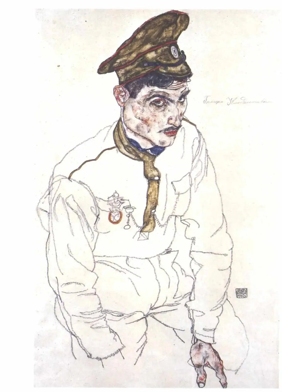 Russisk krigsfange - Egon Schiele