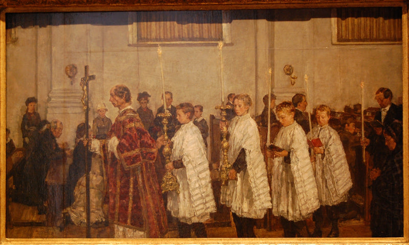 Procession i den gamle-katolske kirken i Haag - Isaac Israëls