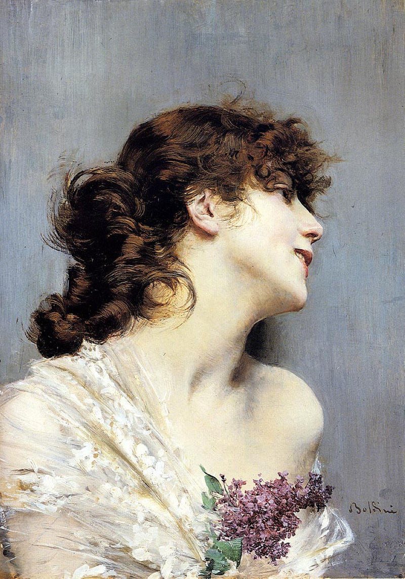 Profil av en ung kvinne - Giovanni Boldini