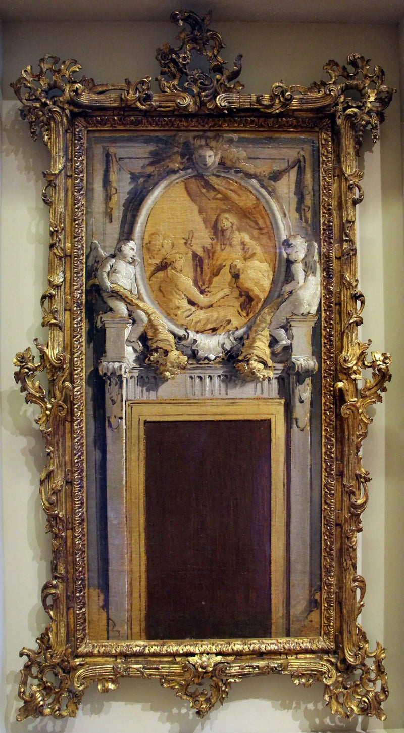Dekorasjonsprosjekt for en dørkarm - Giovanni Battista Tiepolo