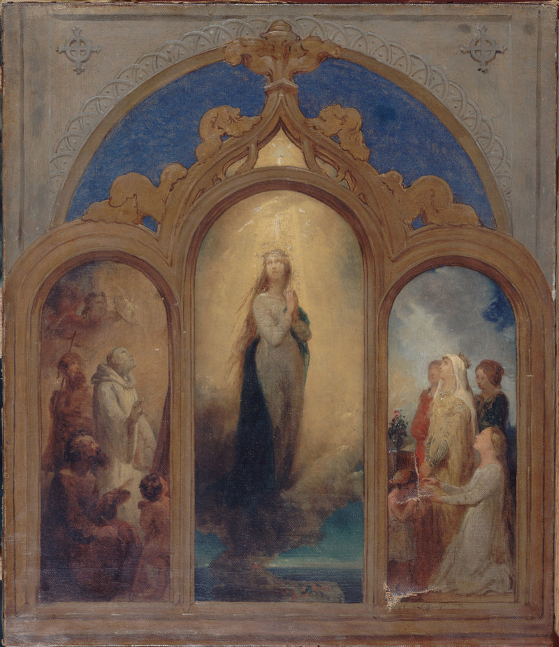 Prosjekt for et triptykon - Ary Scheffer