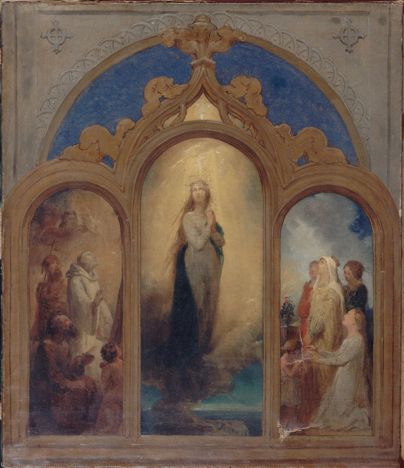 Prosjekt for et triptykon - Ary Scheffer