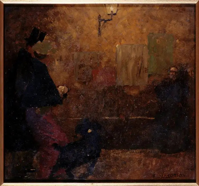 Nattpromenade - Félix Vallotton

Source:
Promenade nocturne - Félix Vallotton