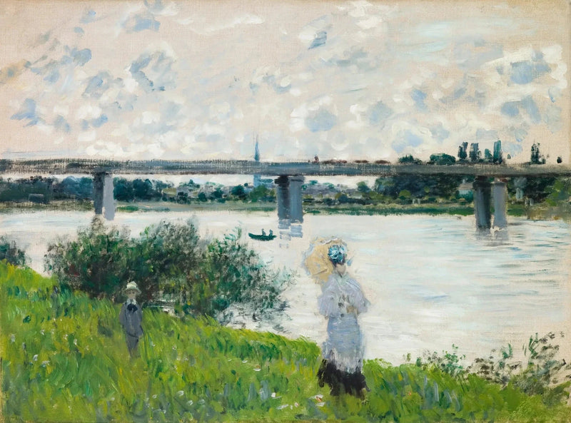 The Walk to the railway bridge in Argenteuil W321 - Claude Monet