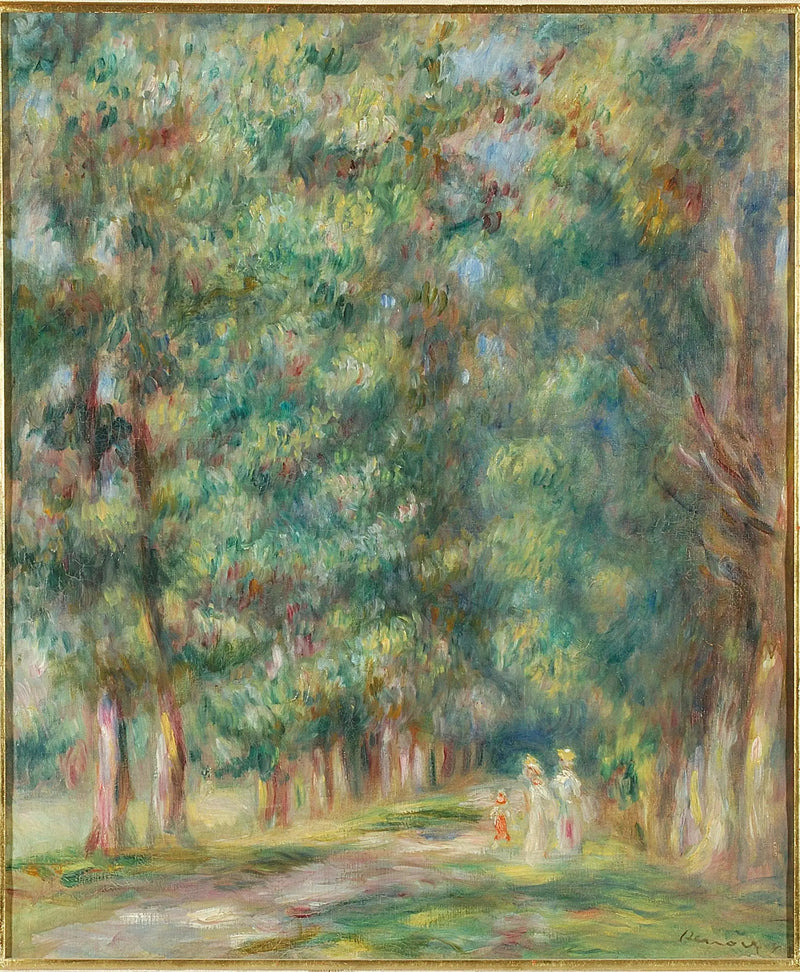 Spasertur, skogbunn - Pierre-Auguste Renoir