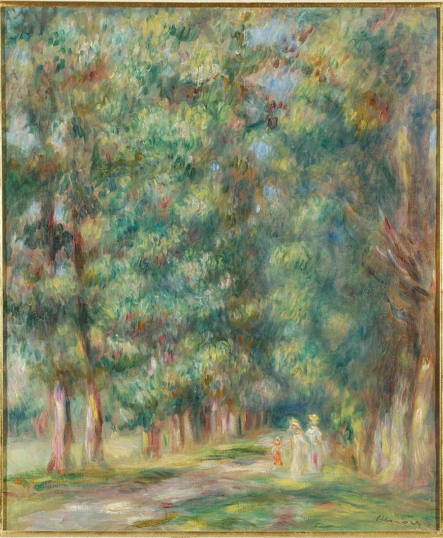 Spasertur, skogbunn - Pierre-Auguste Renoir