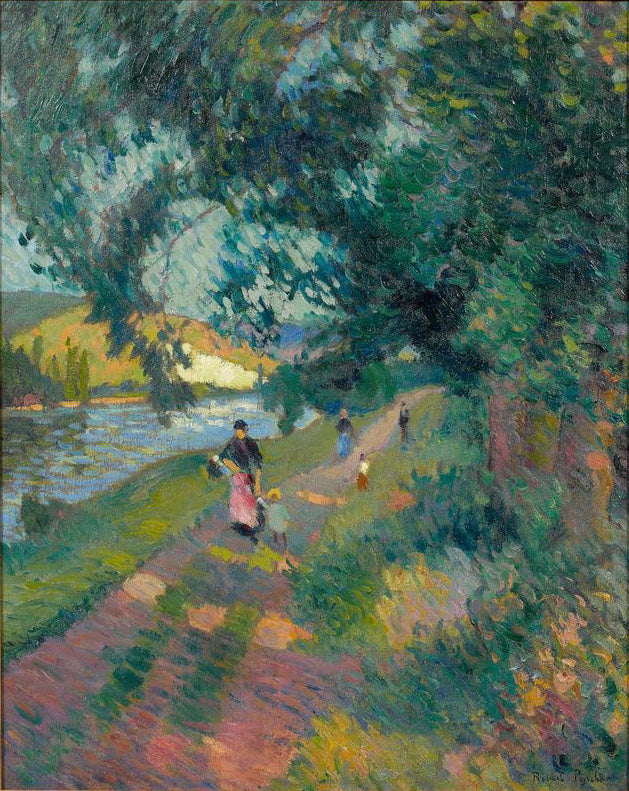 Promenade langs Halage-stien - Robert Antoine Pinchon