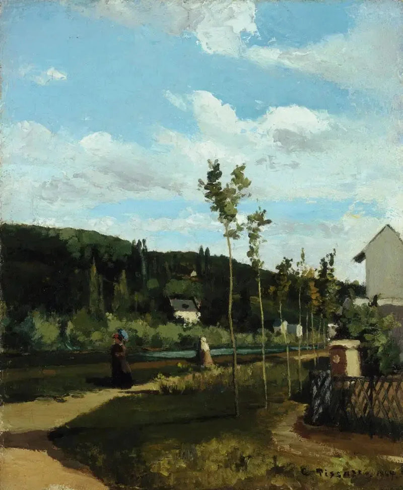 Spasertur på en sti, La Varenne-Saint-Hilaire - Camille Pissarro