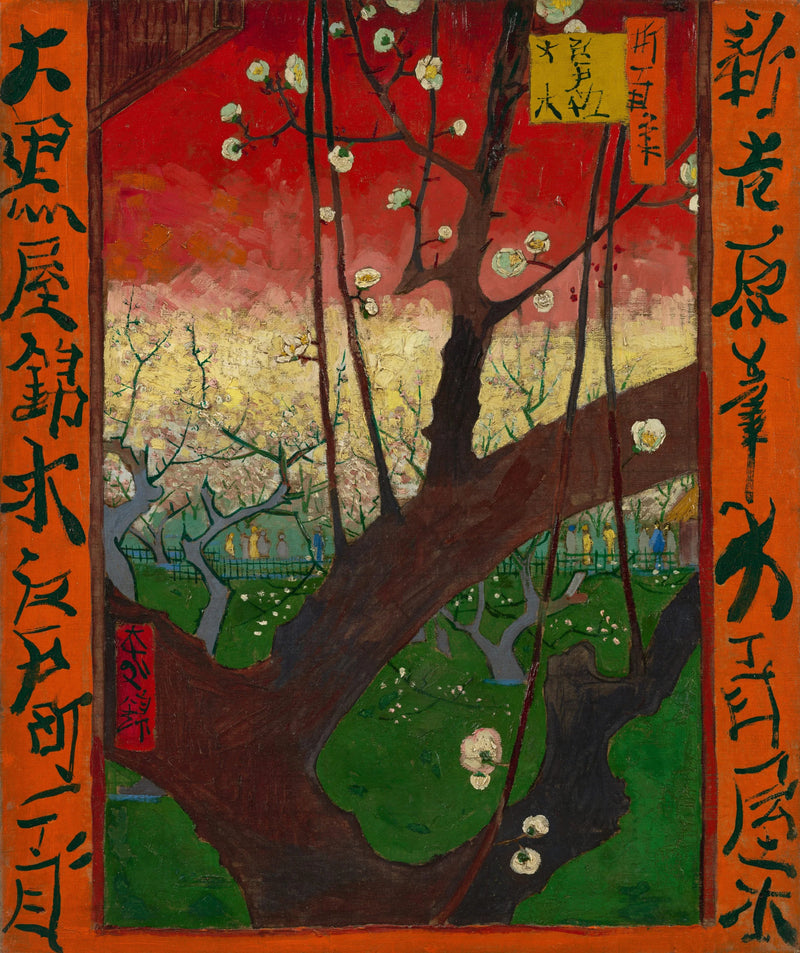 Plommeblomstring, etter Hiroshige - Vincent van Gogh